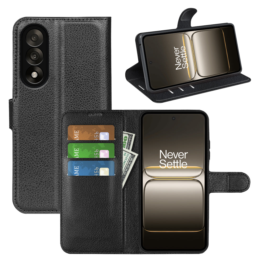 OnePlus Nord 5 PU Wallet Case [Black]