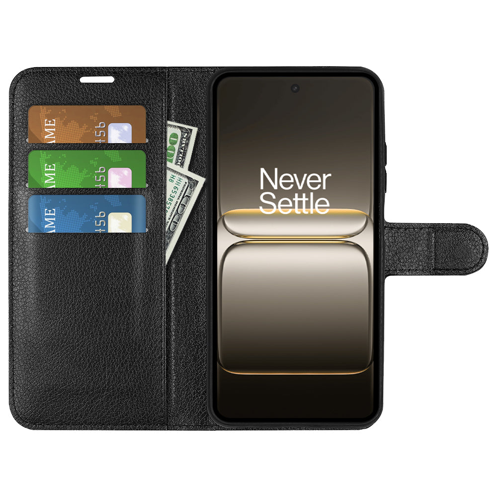 OnePlus Nord 5 PU Wallet Case [Black]