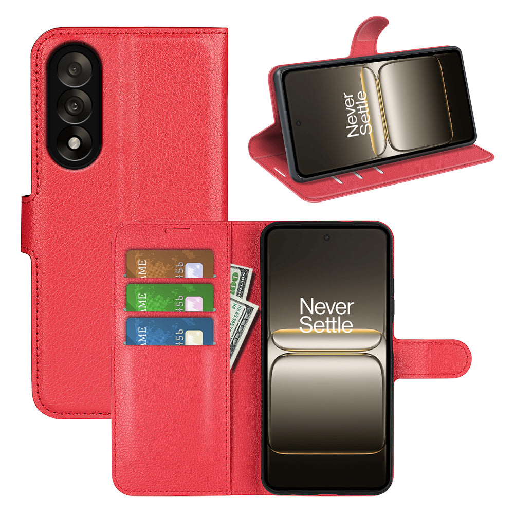 OnePlus Nord 5 PU Wallet Case [Red]