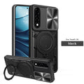OnePlus Nord 5 Ring Kickstand Case w/ Camera Cover [Black] - Black