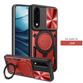 OnePlus Nord 5 Ring Kickstand Case w/ Camera Cover [Red] - Red