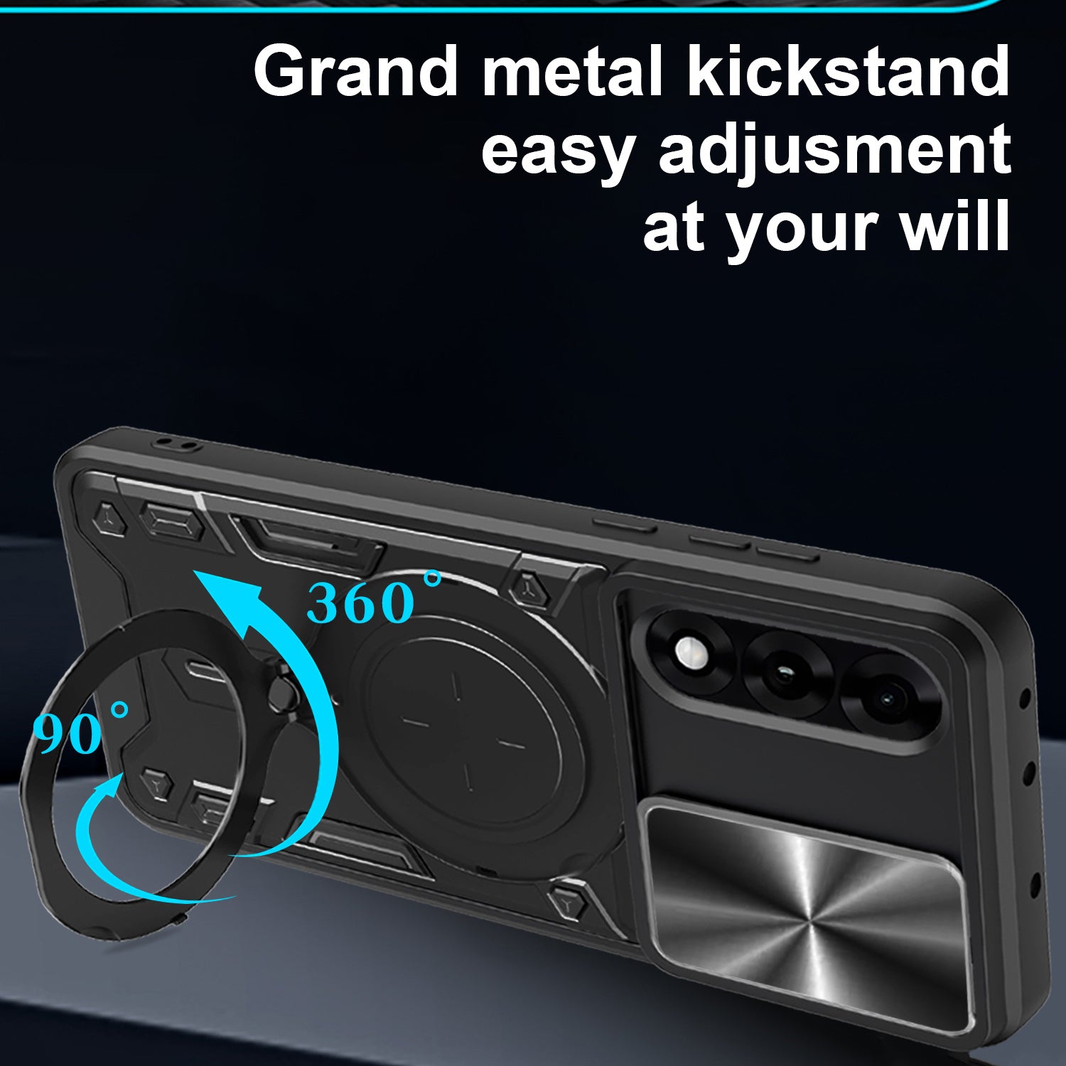 OnePlus Nord 5 Ring Kickstand Case w/ Camera Cover [Rose Gold]