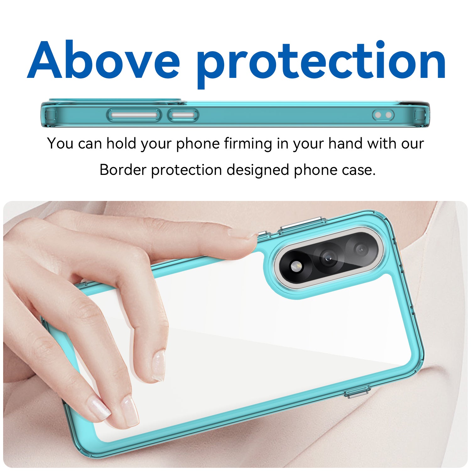 OnePlus Nord 5 Soft TPU Bumper Case [Clear Blue]