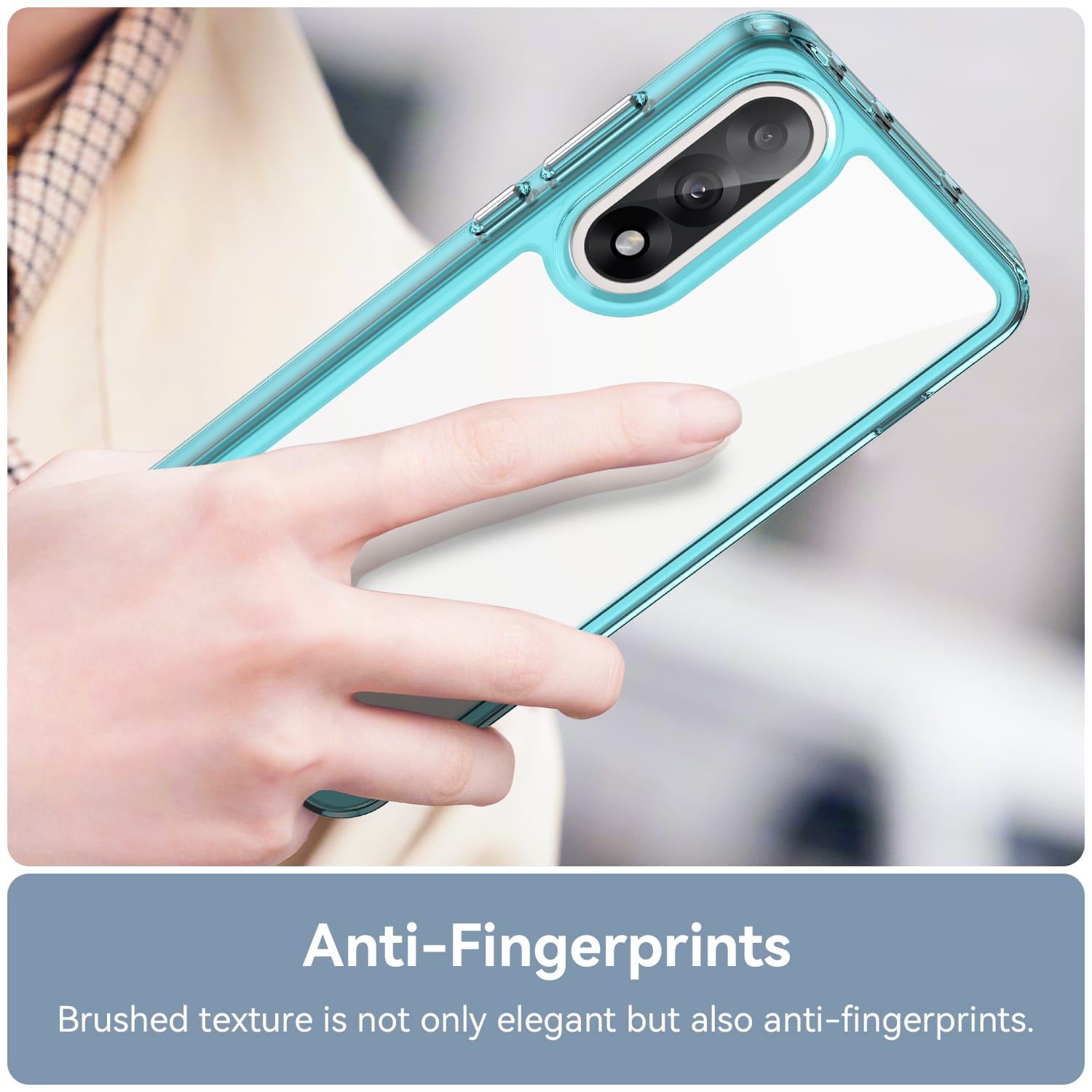 OnePlus Nord 5 Soft TPU Bumper Case [Clear Blue]