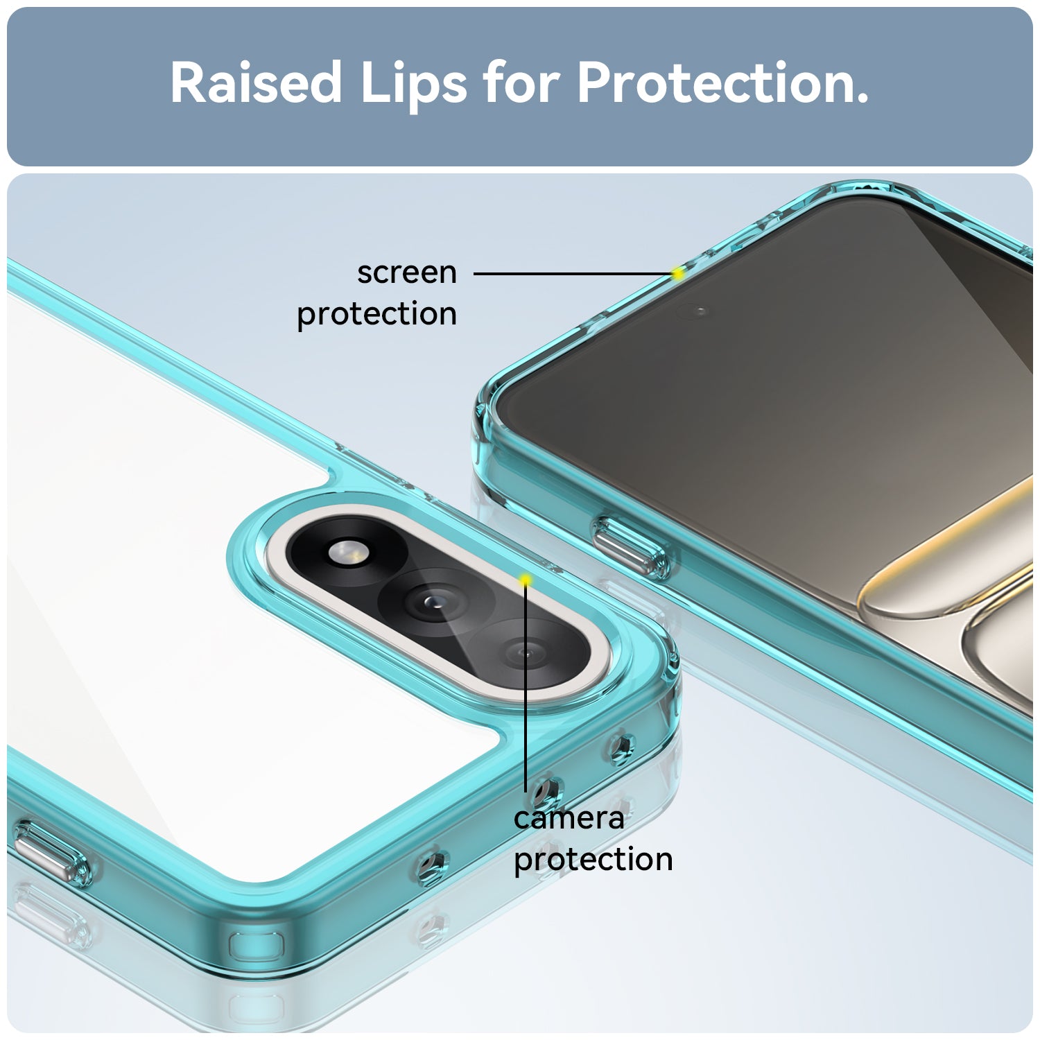 OnePlus Nord 5 Soft TPU Bumper Case [Clear Blue]