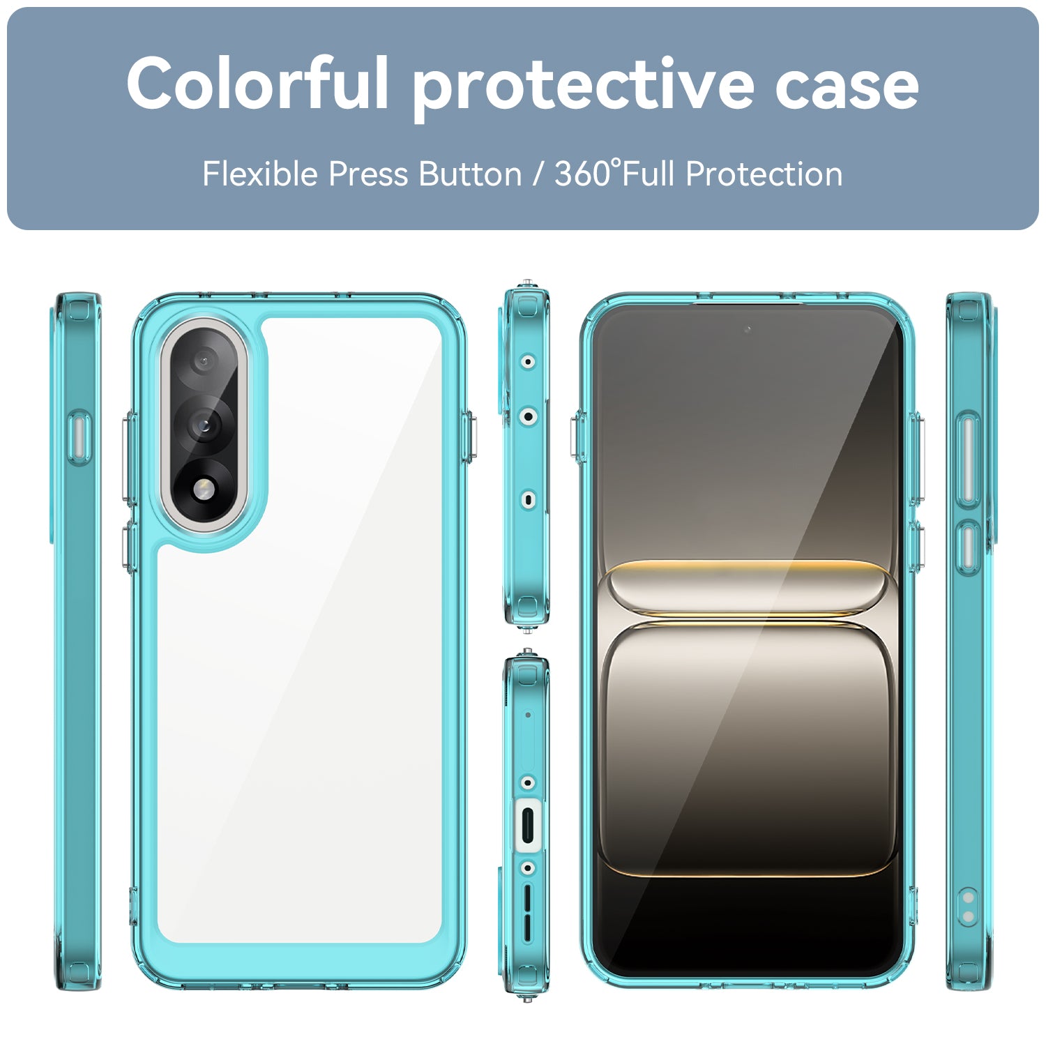 OnePlus Nord 5 Soft TPU Bumper Case [Clear Blue]
