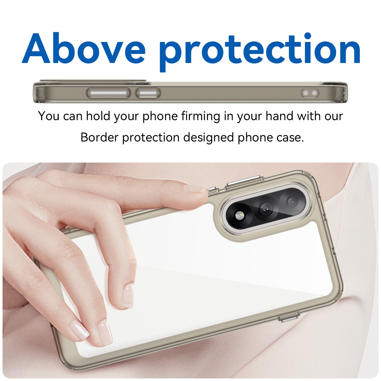 OnePlus Nord 5 Soft TPU Bumper Case [Clear Grey]