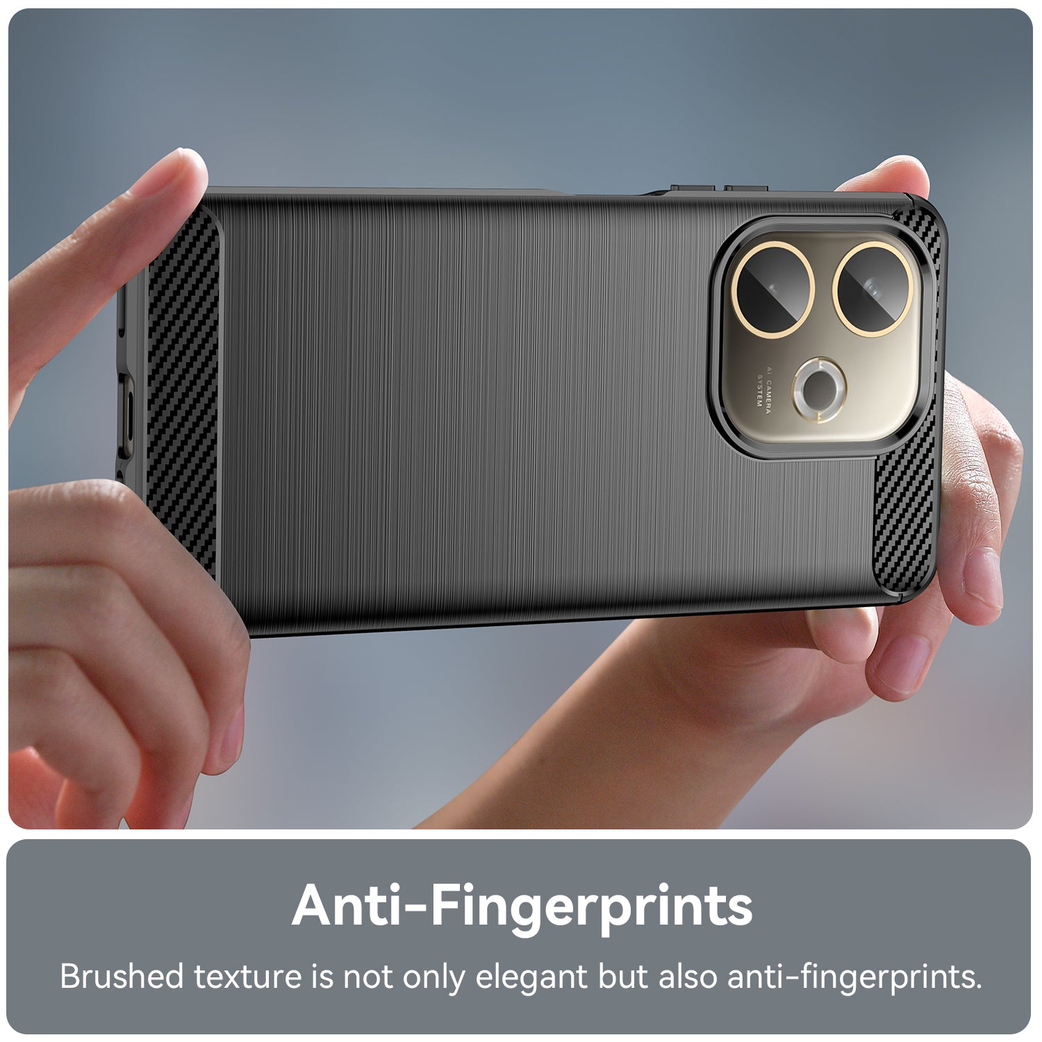 OPPO A5 Pro 5G Carbon Fibre Brushed Case [Black]