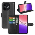 OPPO A5 Pro 5G PU Wallet Case [Black] - Black
