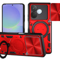 OPPO A5 Pro 5G Ring Kickstand Case w/ Camera Cover [Red] - Red