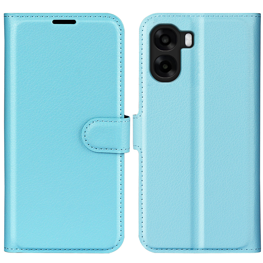 Wallet Case for OPPO A6x 2026 – PU Leather Flip Cover with Card Holder & Stand [LightBlue]