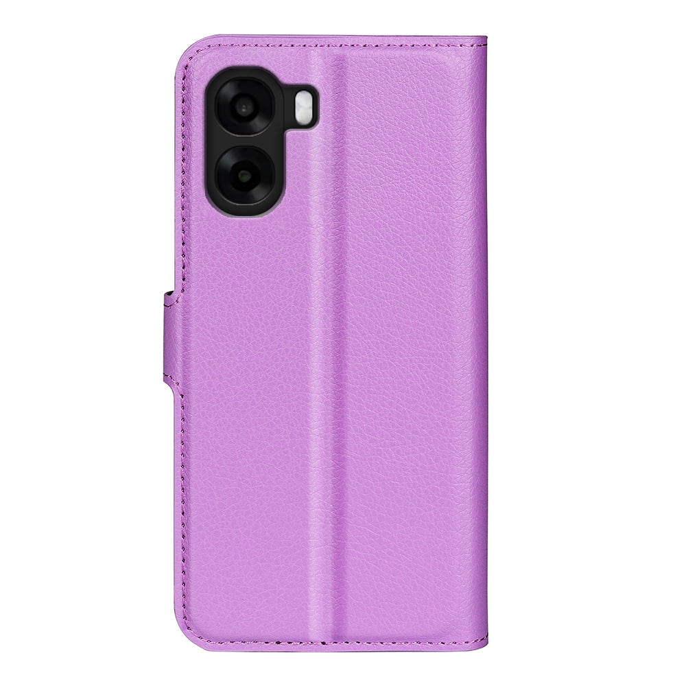Wallet Case for OPPO A6x 2026 – PU Leather Flip Cover with Card Holder & Stand [Purple]