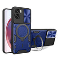 OPPO A6x 4G / 5G 2026 Ring Kickstand Case w/ Camera Cover [Navy] - Navy