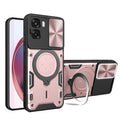 OPPO A6x 4G / 5G 2026 Ring Kickstand Case w/ Camera Cover [Rose Gold] - Rose Gold