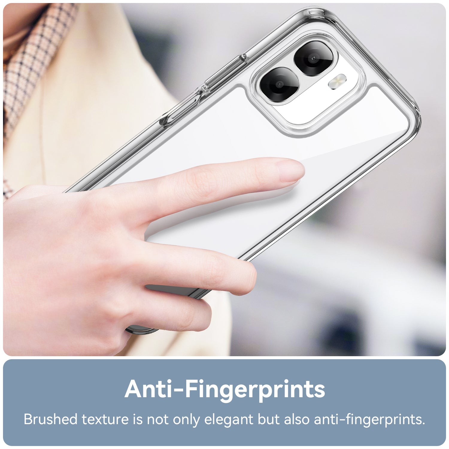 OPPO A6x 2026 Soft TPU Bumper Shockproof Cover Case [Clear]