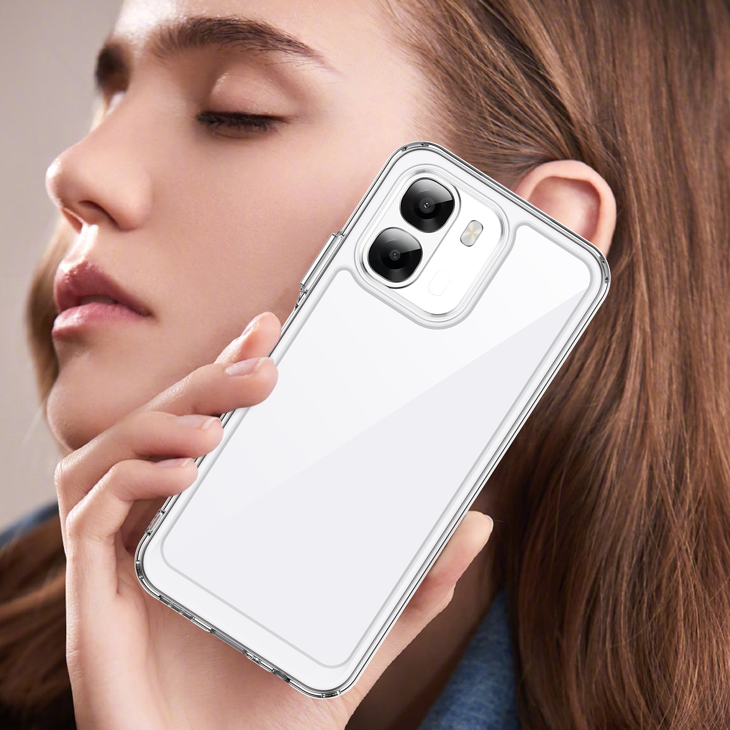 OPPO A6x 2026 Soft TPU Bumper Shockproof Cover Case [Clear]