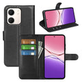 OPPO A5x 2025 PU Wallet Case [Black] - Black