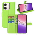 OPPO A5x 2025 PU Wallet Case [Green] - Green