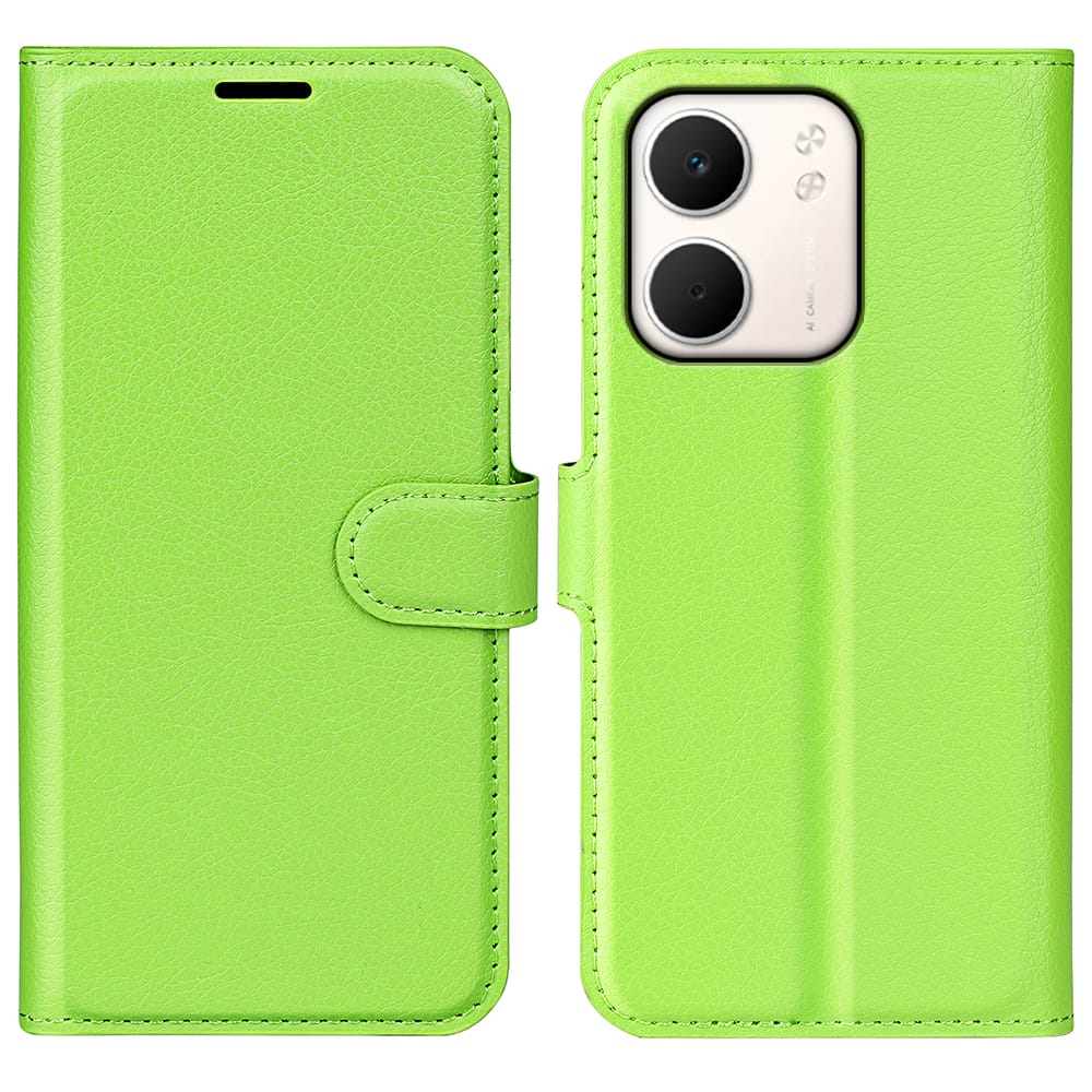OPPO A5x 2025 PU Wallet Case [Green]