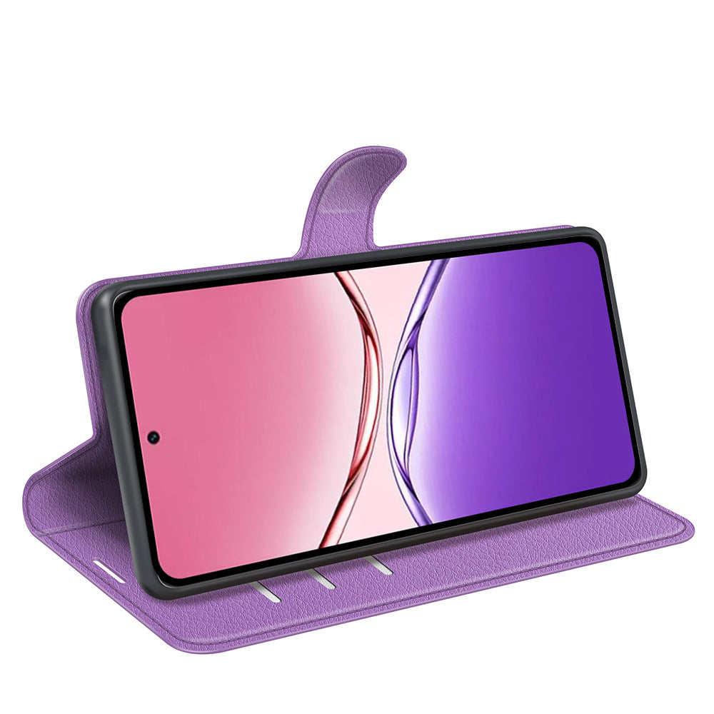 OPPO A5x 2025 PU Wallet Case [Purple]