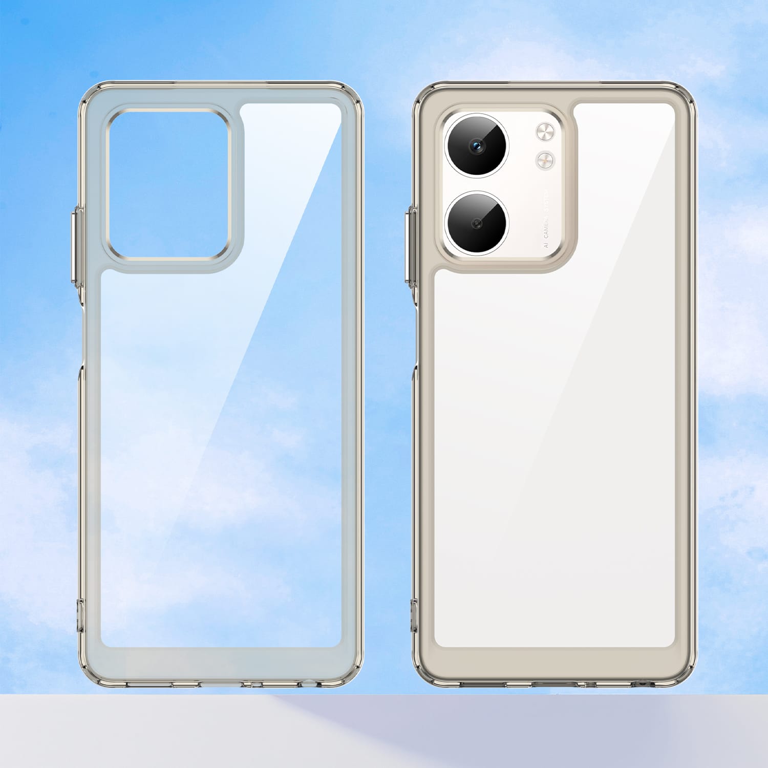 OPPO A5x 2025 Soft TPU Bumper Case [Clear Grey]
