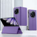 Premium PU Leather Flip Case for OPPO Find N5 – 360° Protection [Purple] - Purple