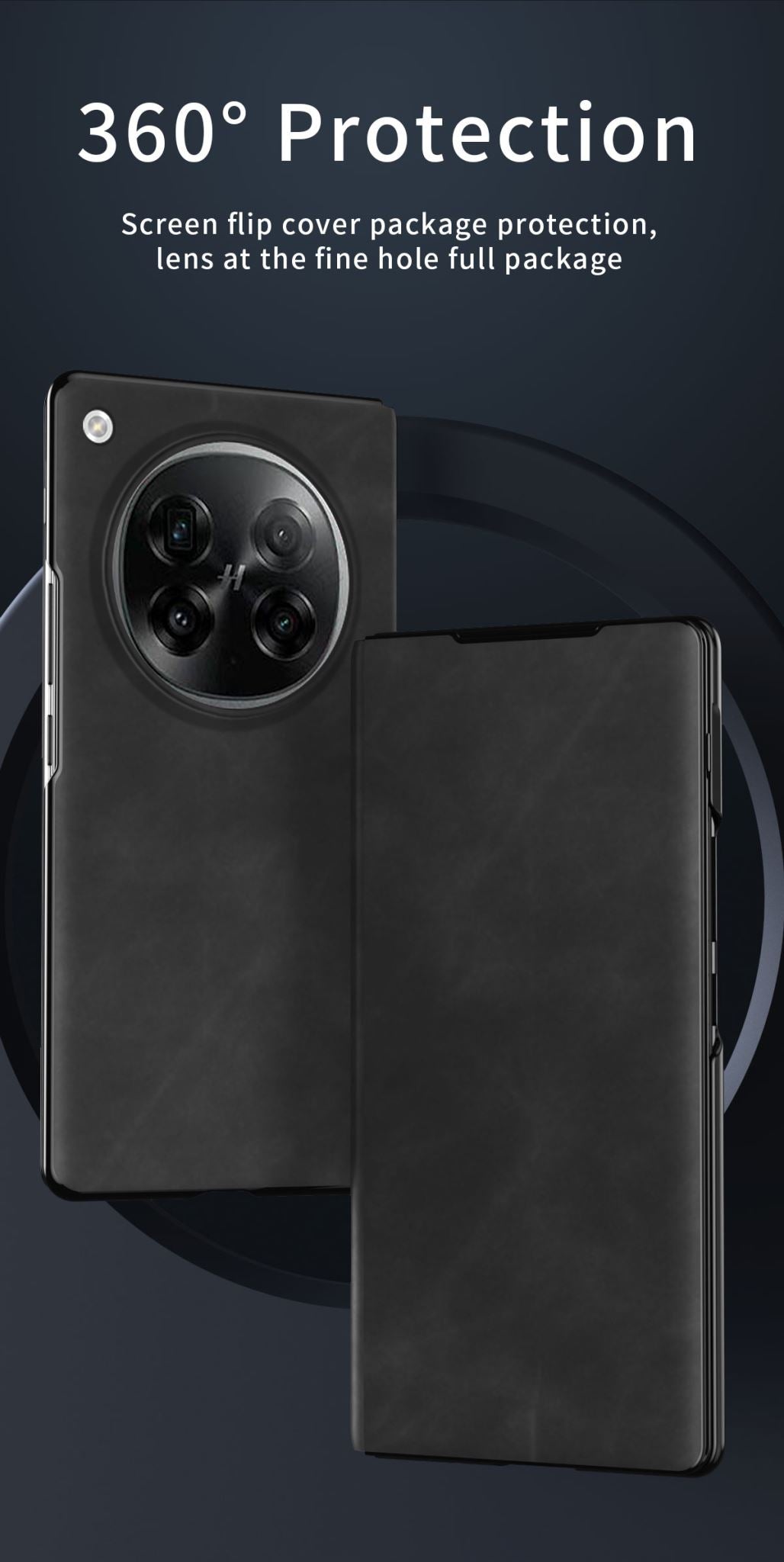 OPPO Find N6 premium PU leather flip case - Magnetic Cover & Hidden Kickstand [Brown]