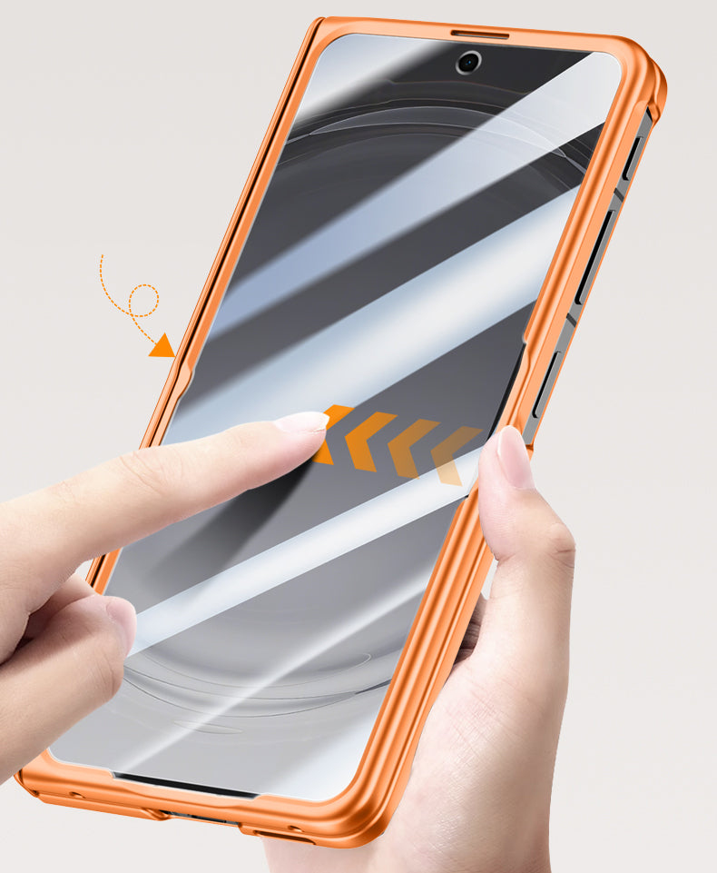 OPPO Find N6 Magnetic Skin-Feel Case - Hinge Shield & Lens Ring Stand [Titanium Grey]