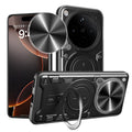 OPPO Find X8 Pro Ring Kickstand Case w/ Camera Cover [Black] - Black