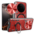 OPPO Find X8 Pro Ring Kickstand Case w/ Camera Cover [Red] - Red