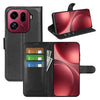 OPPO Find X9 Pro PU Wallet Case [Black] - Black