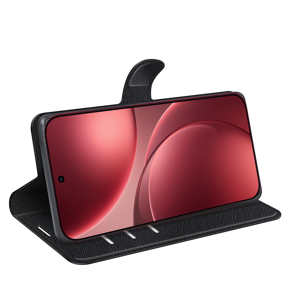 OPPO Find X9 Pro PU Wallet Case [Black]