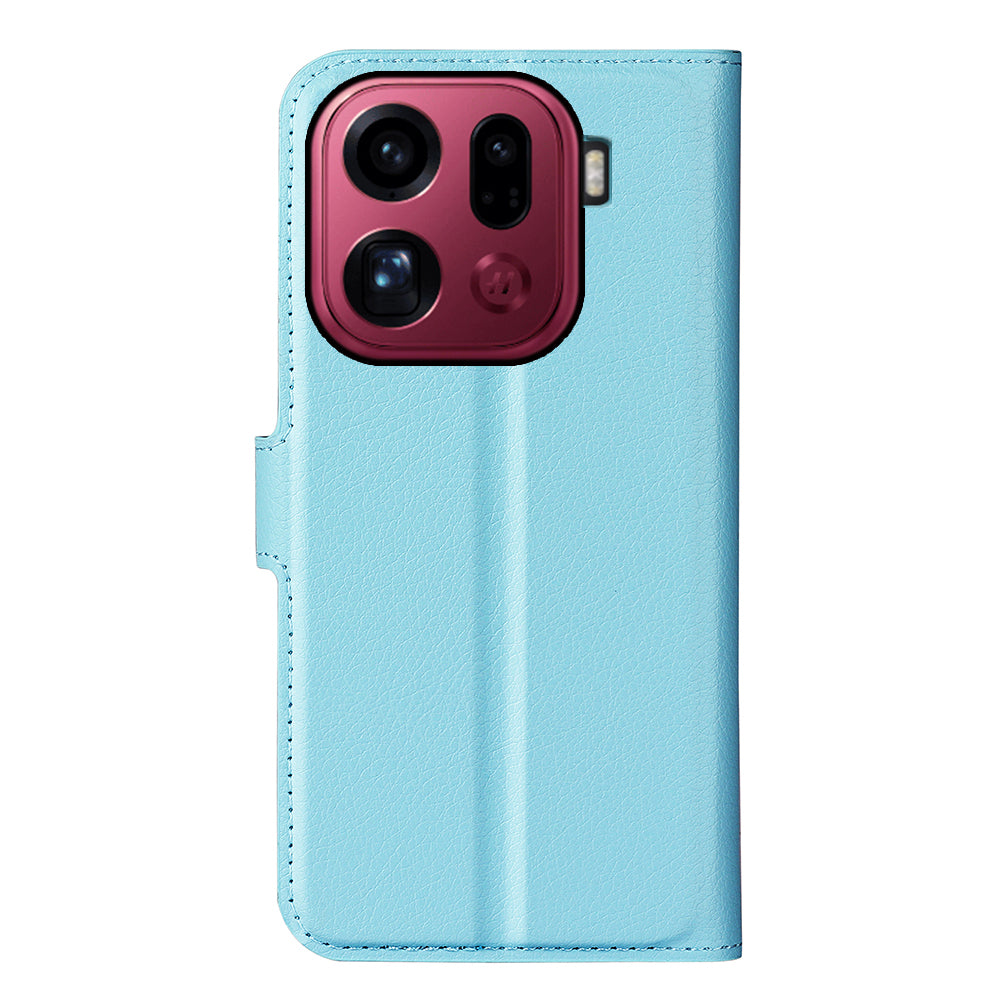 OPPO Find X9 Pro PU Wallet Case [LightBlue]