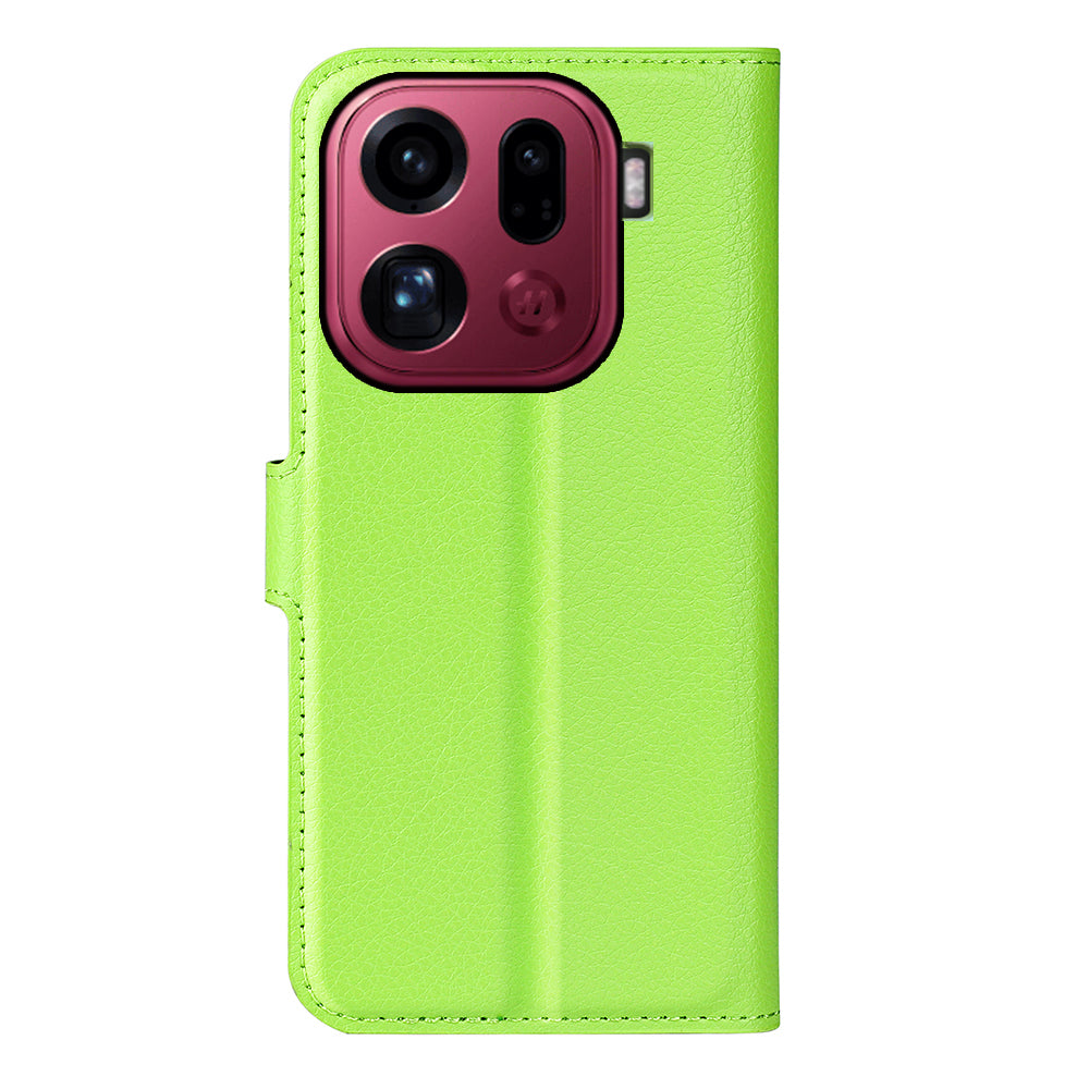 OPPO Find X9 Pro PU Wallet Case [Green]