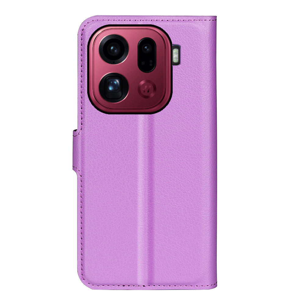 OPPO Find X9 Pro PU Wallet Case [Purple]
