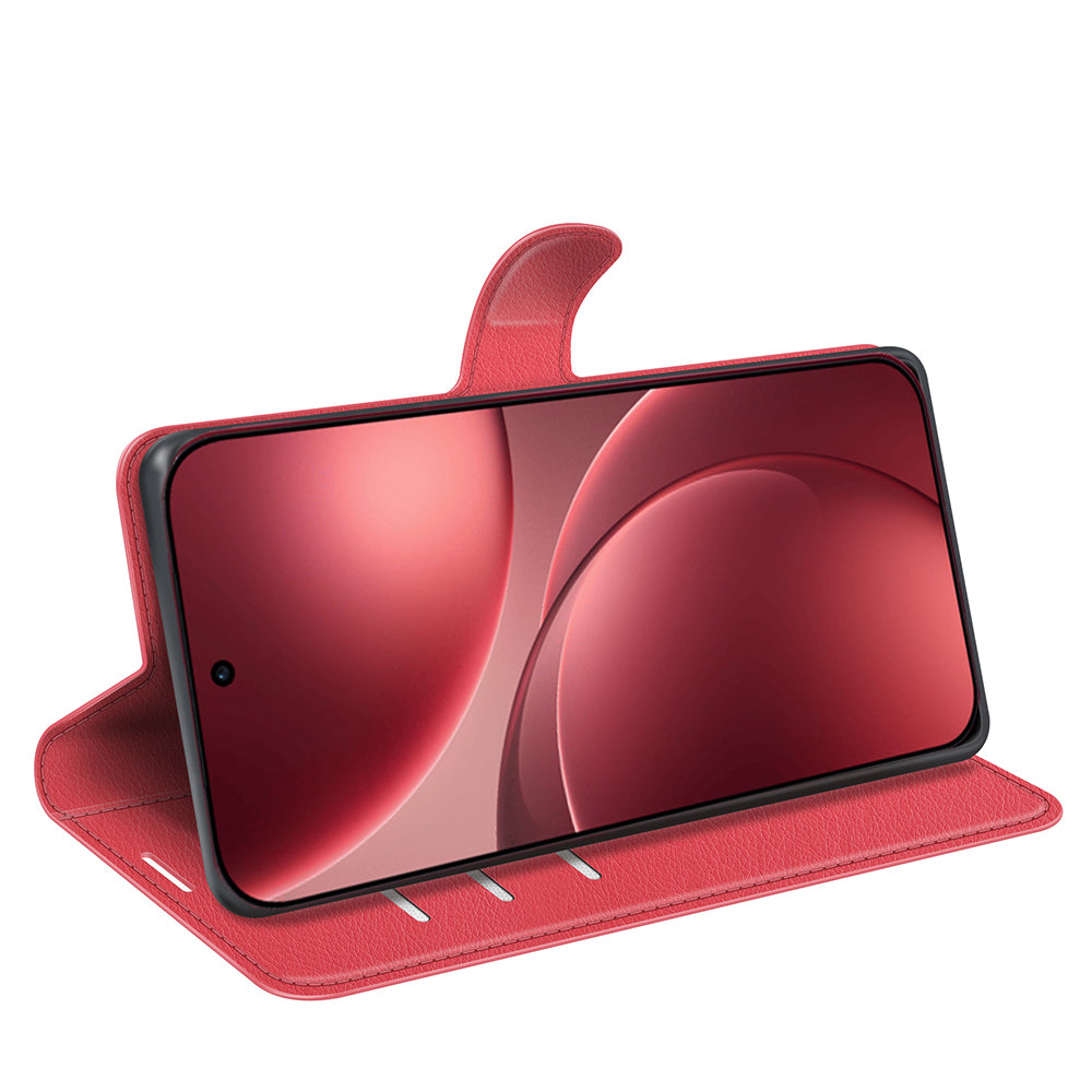 OPPO Find X9 Pro PU Wallet Case [Red]