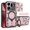 OPPO Find X9 Pro Ring Kickstand Case w/ Camera Cover [Rose Gold] - Rose Gold
