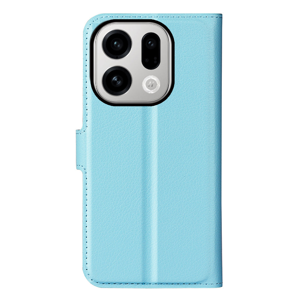 OPPO Find X9 PU Wallet Case [LightBlue]