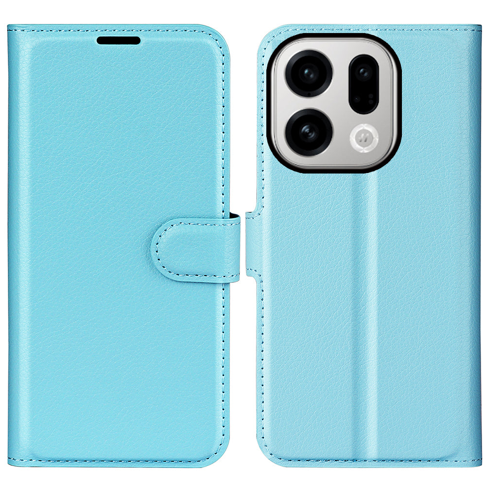 OPPO Find X9 PU Wallet Case [LightBlue]