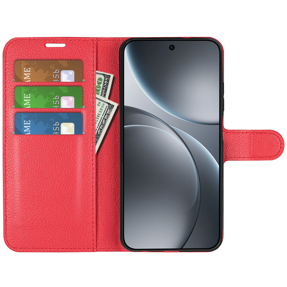 OPPO Find X9 PU Wallet Case [Red]
