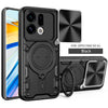 OPPO Find X9 Ring Kickstand Case w/ Camera Cover [Black] - Black