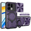 OPPO Find X9 Ring Kickstand Case w/ Camera Cover [Purple] - Purple