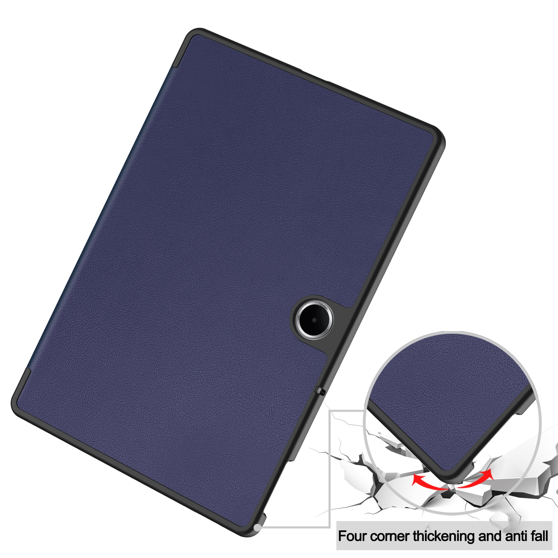 KST Tri-fold PU Leather Case for Oppo Pad SE 11-inch [Navy]