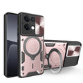 OPPO Reno 13 5G  Ring Kickstand Case w/ Camera Cover [Rose Gold] - Rose Gold
