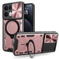 OPPO Reno 13Pro 5G  Ring Kickstand Case w/ Camera Cover [Rose Gold] - Rose Gold