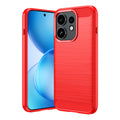 OPPO Reno16 / Reno16 Pro Carbon Fibre TPU Case Slim Shockproof Cover Red - Red