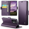 OPPO Reno16 F 5G CaseMe Retro Wallet Case [Purple] - Purple