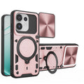 OPPO Reno16 / 16 Pro 5G Ring Kickstand Case w/ Camera Cover [Rose Gold] - Rose Gold
