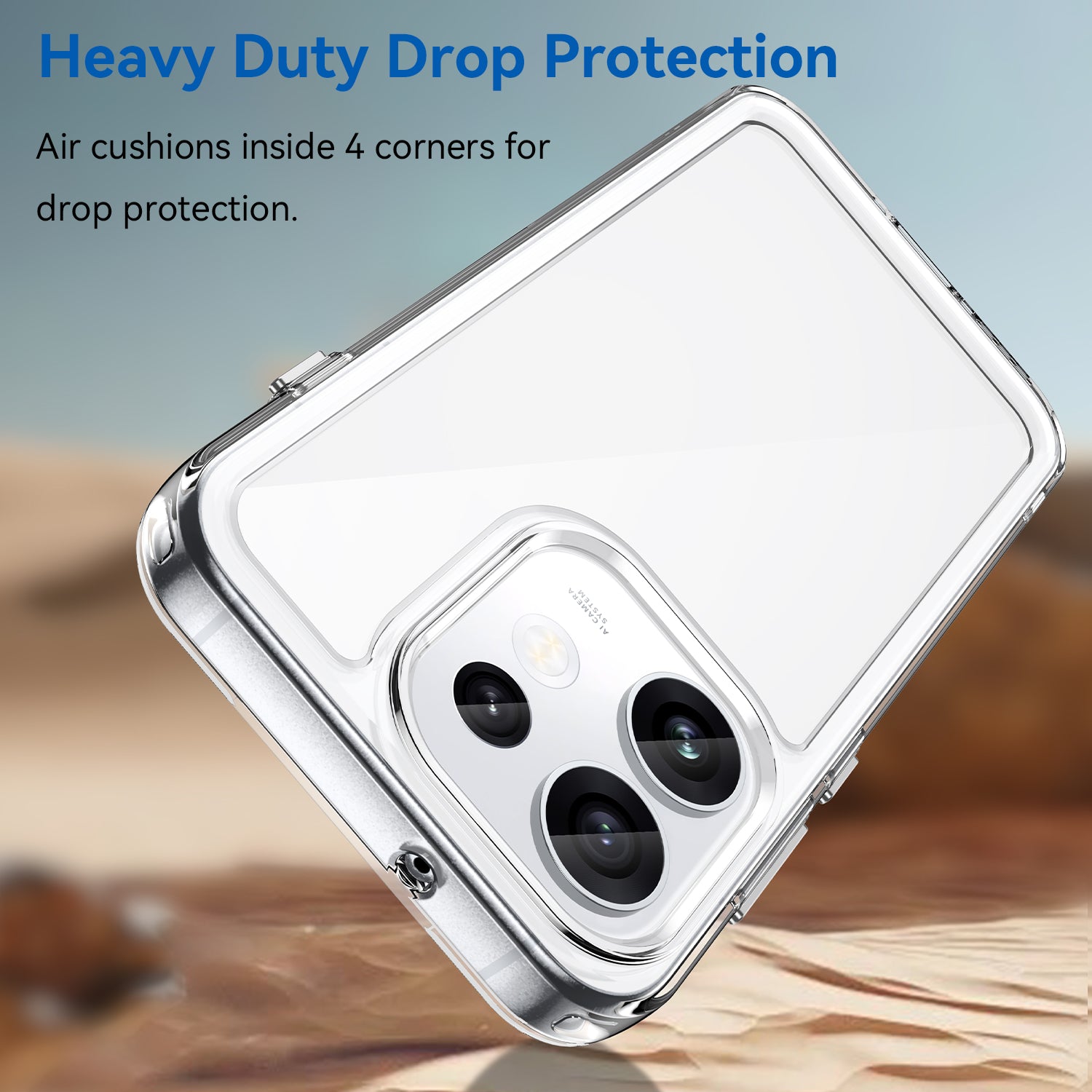 OPPO Reno16 / Reno16 Pro Soft TPU Bumper Shockproof Cover Case [Clear]