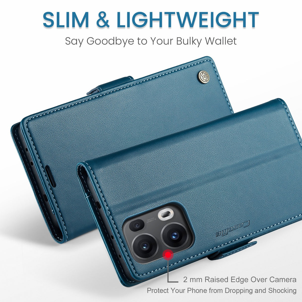 OPPO Reno16 / Reno16 Pro CaseMe Retro Wallet Case [Navy]